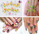 1200pcs Nail Art Tips Decoration Glitters Rhinestones Slice Wheel Mixed Manicure