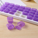 31 Grids Pill Box Case One Month Pill Medicine Container Organizer (Purple)