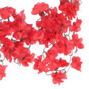 Artificial Azalea garland flower vine Wedding Garden Decoration - Red V6F4