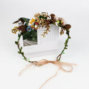 Fashion Pinecone Bird Garland Crown Headband Headdress Summer Boho Hair Band