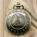 Large quartz pocket watch retro design never forget quartz pocket watch L6P8