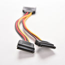 15 Pin SATA Male to SATA Female 1 to 2 Y Splitter Power Cable