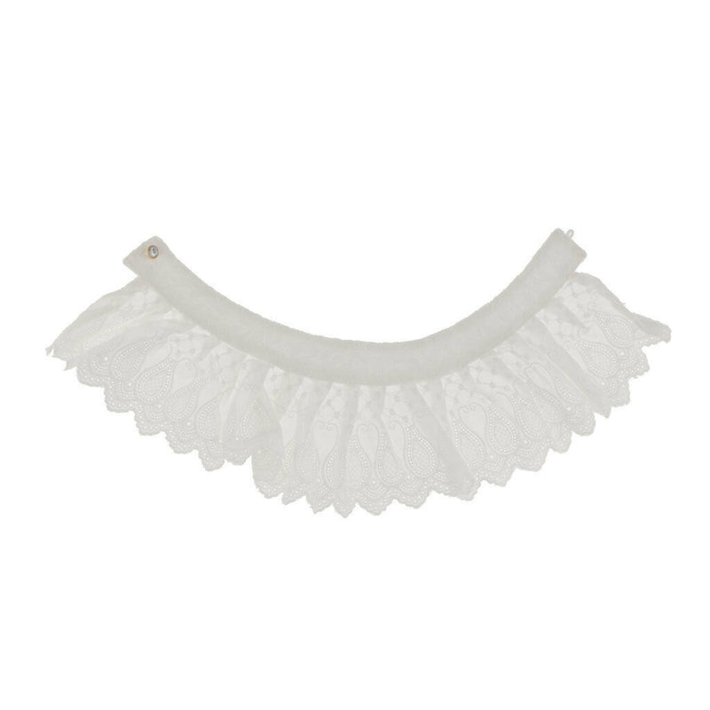 New White Women's Girls Lace Faux False Collar Lapel Choker Peter Pan Necklace