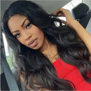 Women Girls Black Natural Long Wavy Wig Brazilian Hair African Curly Wavy Wig OZ