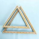 2Pcs Hand-Knitted Machine Diy Handmade Knitting Wall Hangings Triple-corner