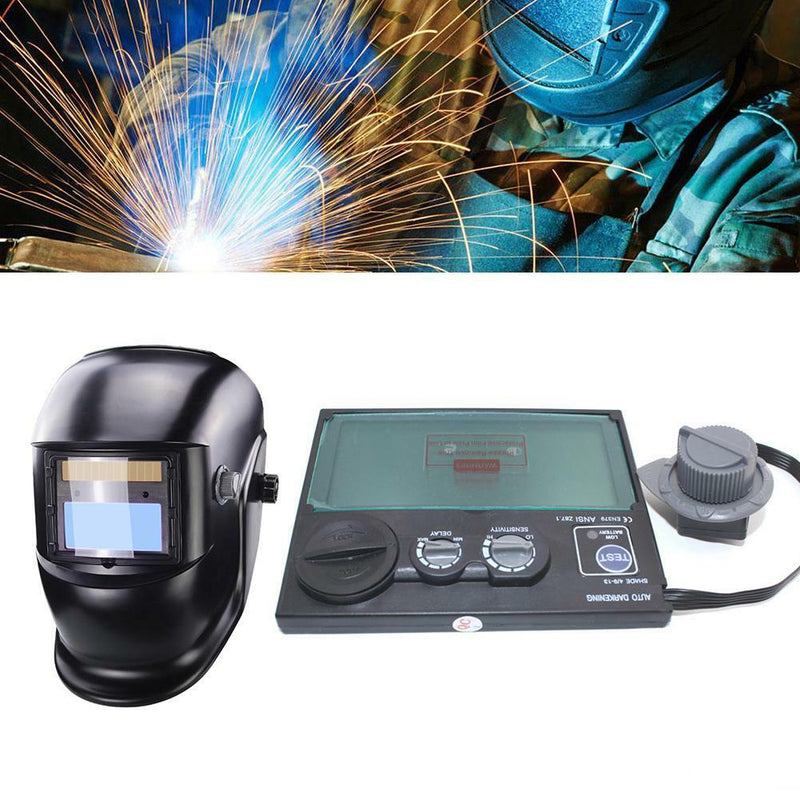 DIN9-DIN13 LCD Screen Solar Auto Darkening Welding Helmet Goggles Lens