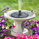 Bird Bath Fountain Solar Powered Water Pump Floating Pond Garden Patio Outd X2Y0
