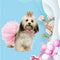 Tutu Skirt Dog Birthday Set Pet Decoration Crown Hat Party Supplies Headdress