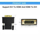 1xAdaptador De Cable DVI a HDMI Convertidor 1080P Enchufe Monitor Proyector C6T2