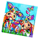 5D Diamond Painting Kit Rainbow Couple Cow Cross Craft Stitch Art Home Decor