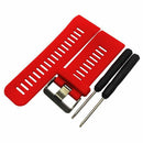 Fashion Sport Silicone Strap Watch Band Strap for Garmin Vivoactive HR (Red)D3F6