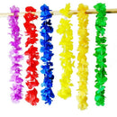 36 Counts Tropical Hawaiian Luau Flower Lei Party Favors Wreath