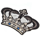 Large Crown Patch Badge Cartoon Sequin Iron On Sewing On For Clothes StickersMO