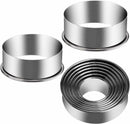 5PCS Round Circle Stainless Steel Cookie Cutter Biscuit DIY Baking Pastry Mould