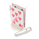 New Chain Thru Sword Card Magic Tricks Close up Stage Magic Props ToysJ Gw