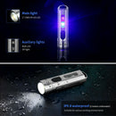 JETBeam Waterproof Camping 500LM XPG3 + RGB + 365UV LED Pocket Flashlights 10W
