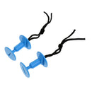 4 Pair of Plastic Bodyboard Surfboard Leash Plugs with Cord - 50mm Thickness