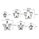 12pcs flower shape cookie cutter slicers biscuit stainless steel cake mold â„–[