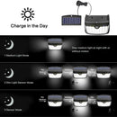 Outdoor Waterproof Solar Light Human Motion Sensor Security LED Wall Lamp A