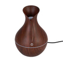 130ml Aroma Essential Diffuser Air Purifier LED Ultrasonic Wood Grain Humidifier