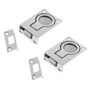 2pcs Boat Hatch Slam Latch Flush Lift Pull Ring Handle Marine S.S 316