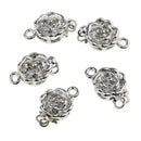 5pcs Flower Shape Bracelet Necklace Clasp Hook Connector Jewelry Findings