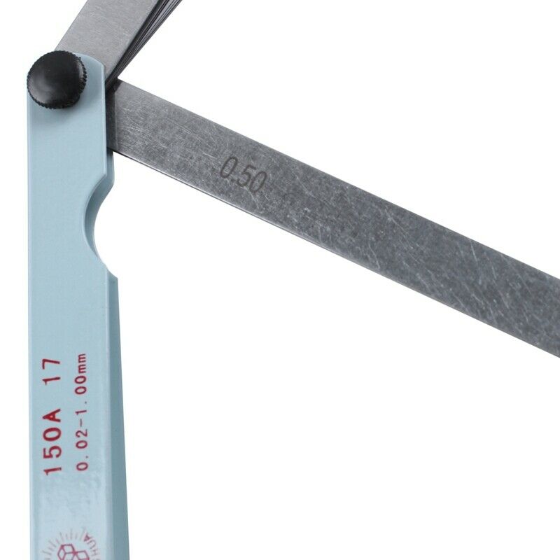 15cm 6" Length 0.02mm-1.0mm Thickness Metal Metric Feeler Gauge