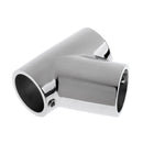 2x Stainless Steel Boat Hand Rail 60 Degree Tee Fittings Hardware 1" Tube