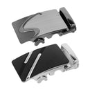2x Mens Business Casual Automatic Metal Ratchet Belt Buckle for Leather Belt