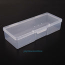 Clear Manicure Storage Box DIY Nail Arts Beads Container Organizer Case Home
