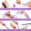Gel Nail Polish Remover Kit, Include 420 Pieces Wipe Cotton Pads, 10 Pieces