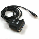 1PC USB to 1284 DB25 36-Pin Parallel Printer Female Adapter Cable Cord Tool bs