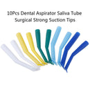 10Pcs Dental Aspirator Saliva Tube Surgical Strong Suction Tips Oral Care To_