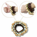 Handmade Nuts Shell Bracelet Handbell for Djembe African Drum Conga Percuss O3U9