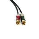 2x Audio Cable- 12Inch Splitter Patch Y Cable - 1 XLR Female to 2 RCA Male