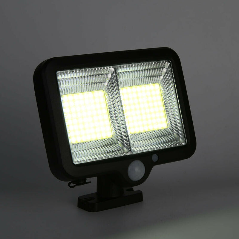128 LED Solar Wall Light Motion Sensor Waterproof Yard Street Security Lamp