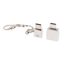 Metal USB Type C OTG Adapter USB C to Micro USB Converter Connector Keychain