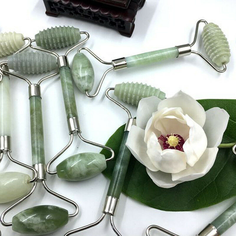 Natural Jade Guasha Face Massage Jade Rollers Facial Body Massager Beauty Tools