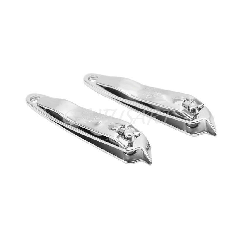 2x Hand Slant Edge Finger Nail Clippers Pedicure Manicure Cuticle Cutter