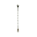 Stainless Steel Cocktail Bar Spoons Spiral Pattern Drink Mixer Shaker Spoon FT