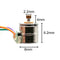2-Phase 4-Wire mini 8mm stepper motor micro stepping motor copper gear ME