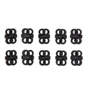 10 PCS EDC Cross Survival Shoelace Buckle Stopper Rope Clip Clamp Cord Lock TOCA