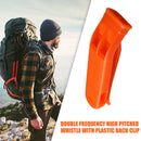Outdoor Camping Survival Loud Whistle Sport Match Dual Band Whistle (10pcs) A