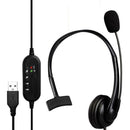 USB Wired Headphone for Conference Online Call Center Business Handsfree Headset