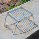 Portable Burner Stand Support Stainless Steel BBQ Barbecue Grill Folding Outdoo