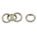 10 Pieces Mini Sliver Circle Carabiner Spring Clip Hook Keychain Outdoor