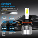9007 HB5 LED Headlight Conversion Kit w/Decoder Bulbs Lamp 6500K Beam Bulbs Whit