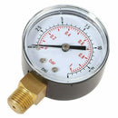 0~1bar 50mm Water Pressure Gauge Meter 1/4 inch NPT Thread Manometer TS-50-