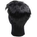 Mens short straight Black Daily life full wig