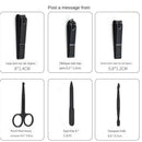 18Pcs Men Women Manicure Stainless Pedicure Care Tool Kit with Leather Case